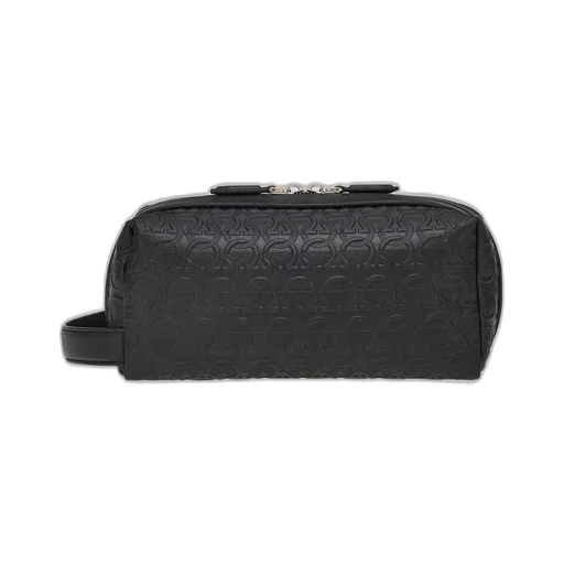 Embossed-Logo Travel Pouch