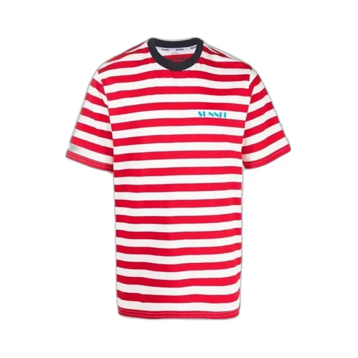 Sunnei Striped Crewneck T-Shirt