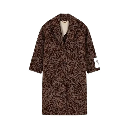 Golden Goose Deluxe Brand Leopard Jacquard Coat