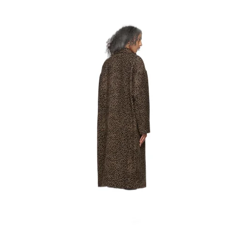 Golden Goose Deluxe Brand Leopard Jacquard Coat