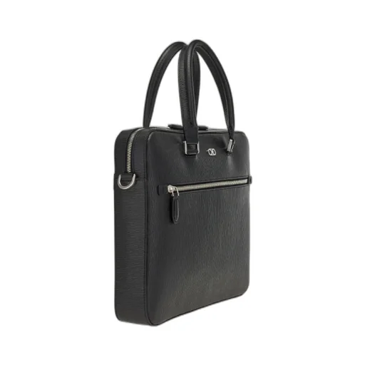 Salvatore Ferragamo Gancini Logo Plaque Zipped Tote Bag