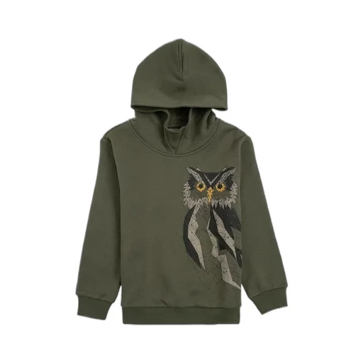 Il Gufo Owl Printed Long-Sleeved Hoodie