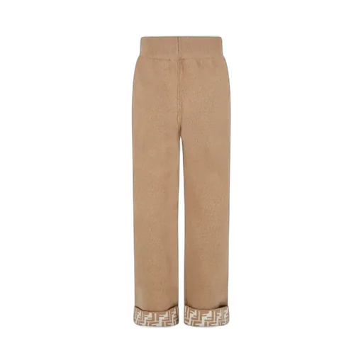 Fendi Kids Ff Logo High-Waisted Trousers