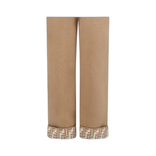 Fendi Kids Ff Logo High-Waisted Trousers