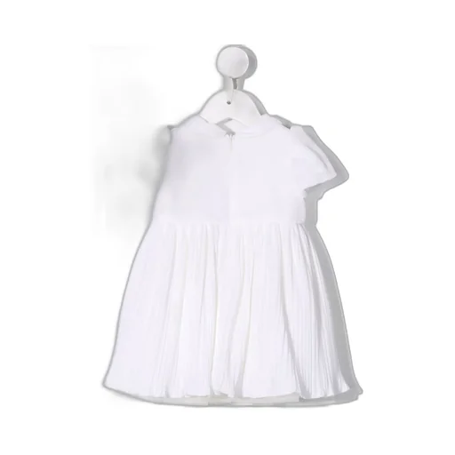 Monnalisa Short-Sleeved Pleated Dress