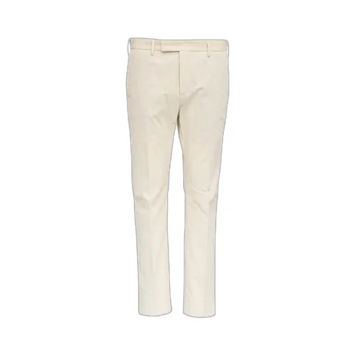 Pt Torino Mid-Rise Cropped Velvet Trousers