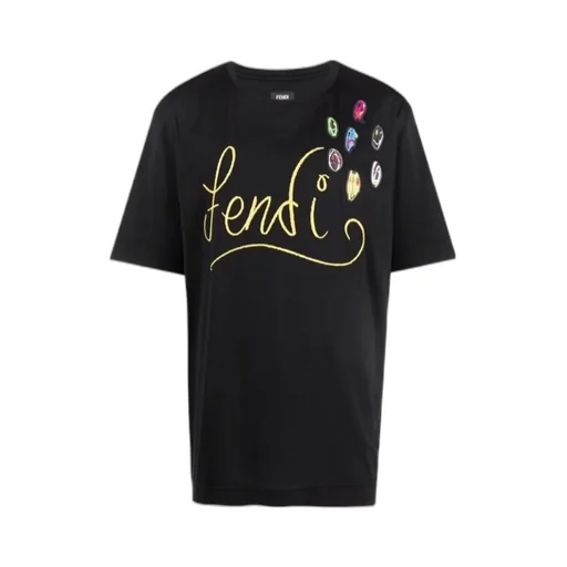 X Noel Fielding Embroidered-Logo T-Shirt