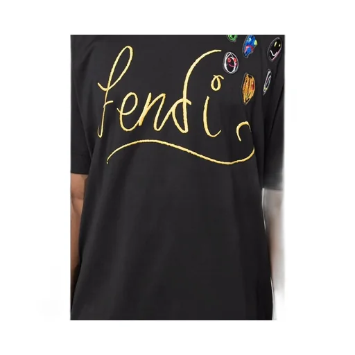 X Noel Fielding Embroidered-Logo T-Shirt