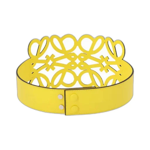 Hollowed-Out Leather Belt