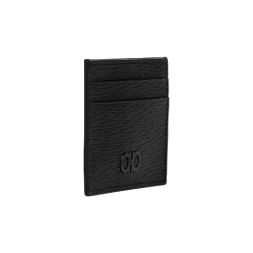 Salvatore Ferragamo Logo Plaque Card Case