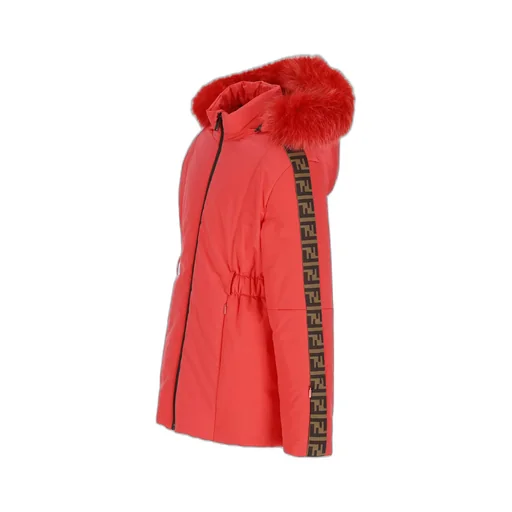 Fendi Kids Ff Motif Hooded Padded Jacket
