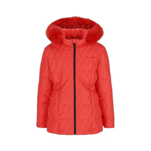 Fendi Kids Ff Motif Hooded Padded Jacket