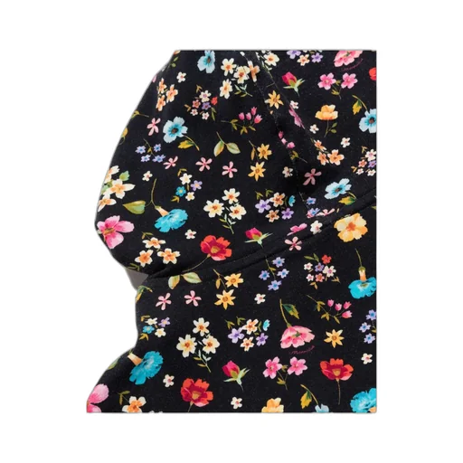Bubbles Floral Print Hoodie