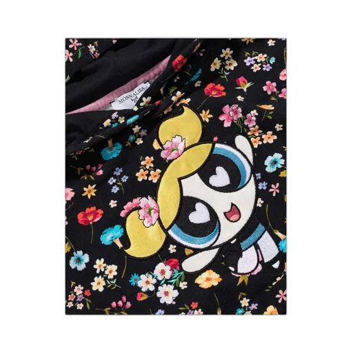 Bubbles Floral Print Hoodie