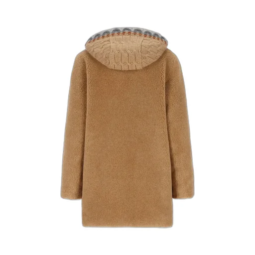 Long-Sleeved Hooded Coat