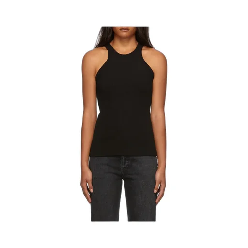 Black Round-Neck Vest