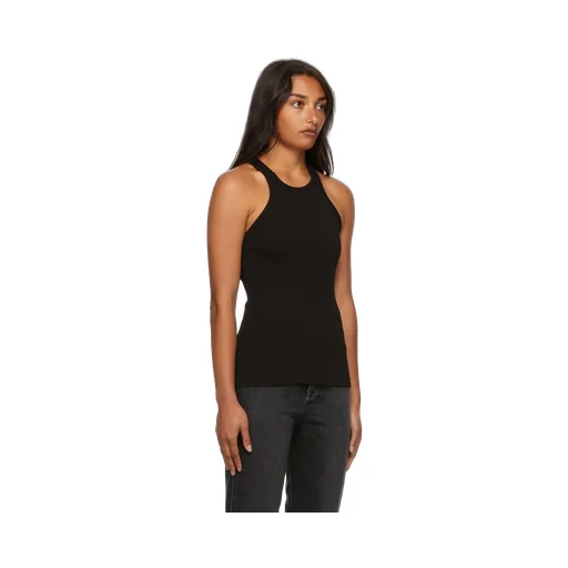 Black Round-Neck Vest