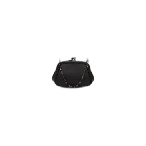 Clasp Leather Shoulder Bag