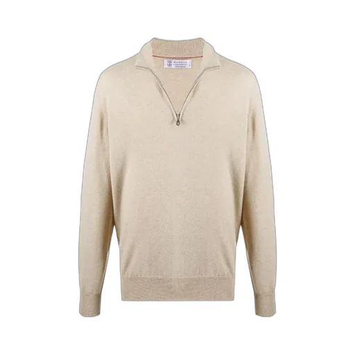 High Neck Zip Front Sweatshirt