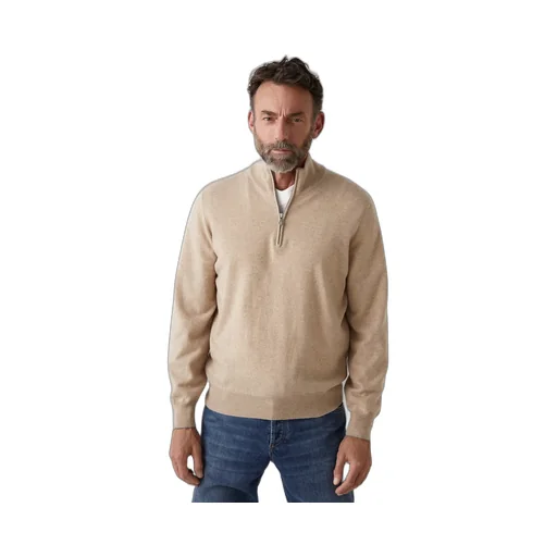 High Neck Zip Front Sweatshirt