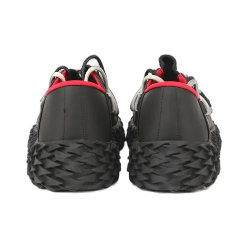 Black Lace-Up Sneakers