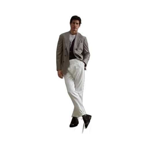 Straight-Leg Tailored Trousers