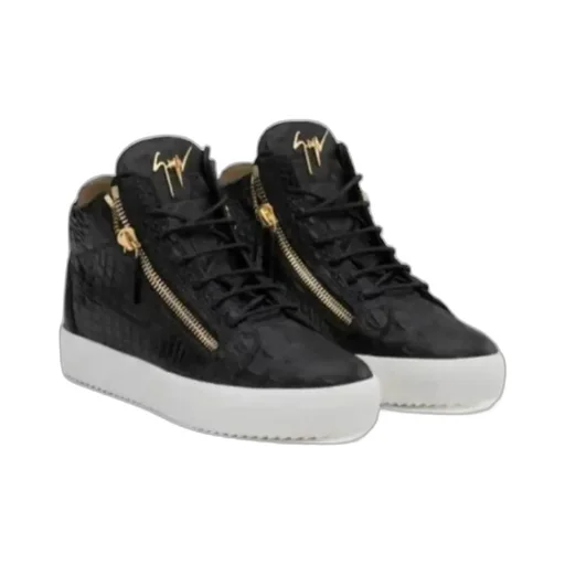 Black Logo Casual Sneakers