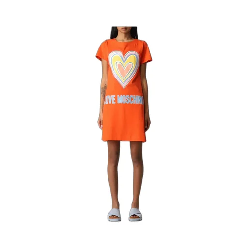 Printed Pattern Short-Sleeved Slim Dress