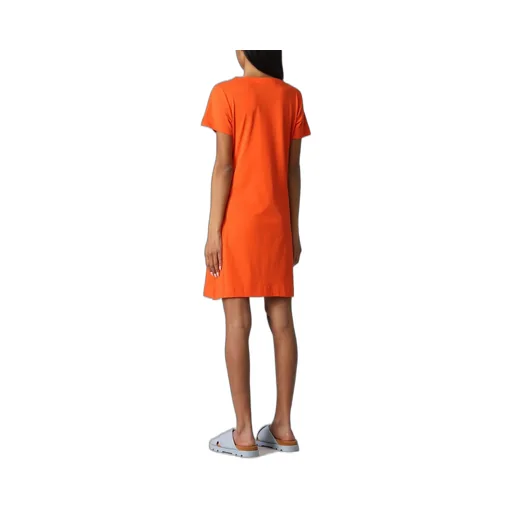 Printed Pattern Short-Sleeved Slim Dress