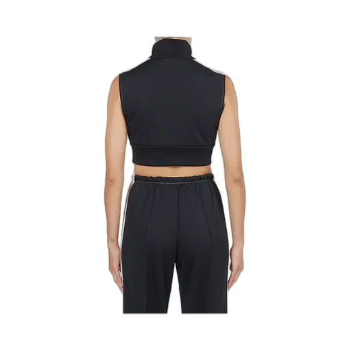 Logo-Print Cropped Gilet