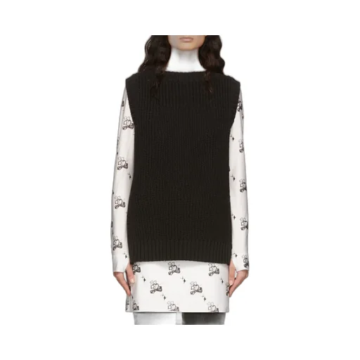 Cotton Ribbed Knitted Vest