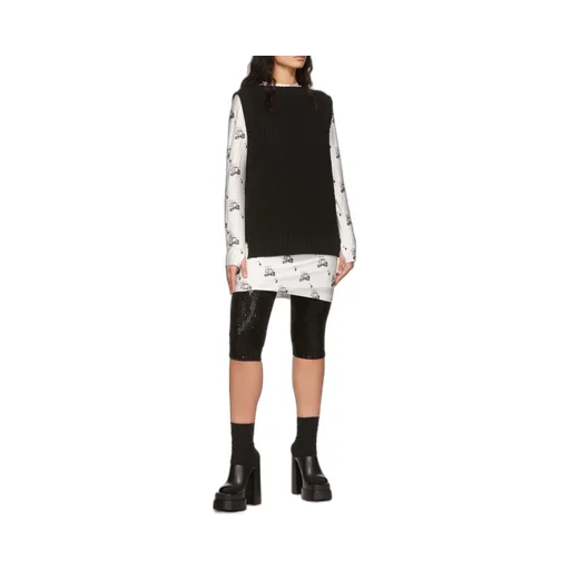 Cotton Ribbed Knitted Vest