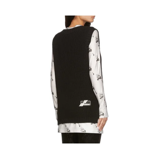 Cotton Ribbed Knitted Vest