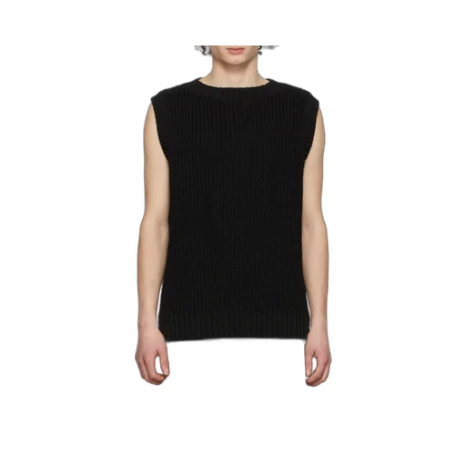 Cotton Ribbed Knitted Vest