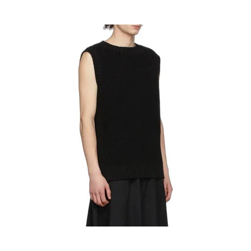 Cotton Ribbed Knitted Vest