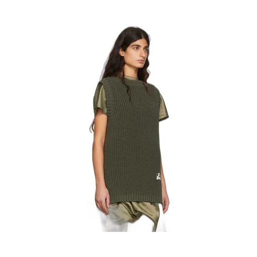 Cotton Rib Knitted Vest