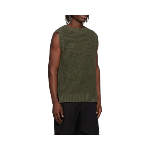 Cotton Rib Knitted Vest