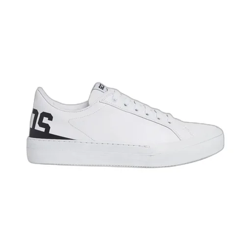 Logo-Print Leather Sneakers