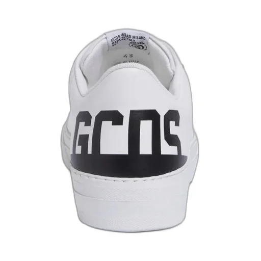 Logo-Print Leather Sneakers