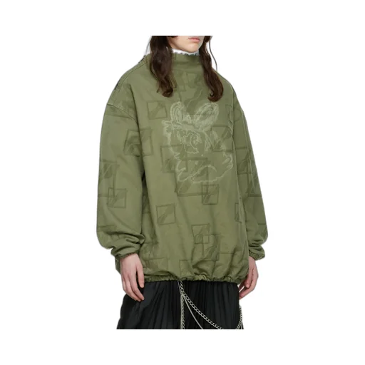 Luminous Pattern Printed Sweater