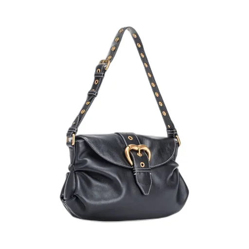 Pinko Jolene Heart Buckled Shoulder Bag