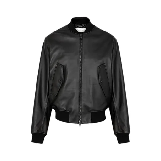 Logo Leather Jacket
