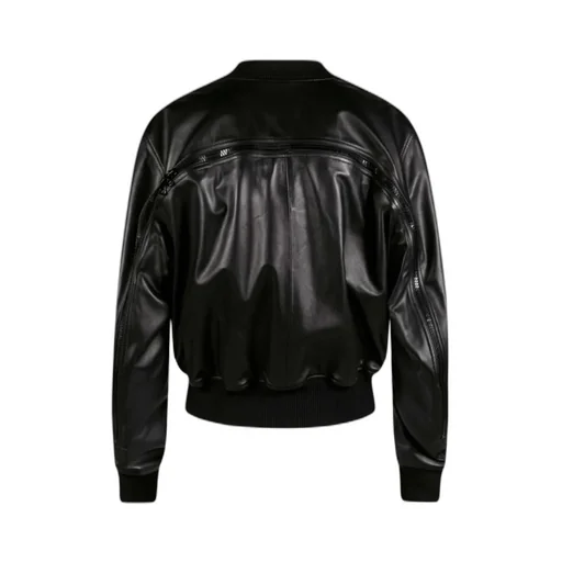 Logo Leather Jacket