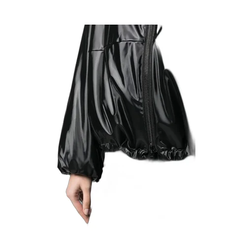 Boxy Faux-Leather Jacket