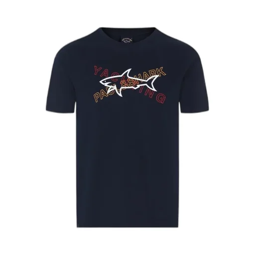 Logo T-Shirt With Round Neck Pattern
