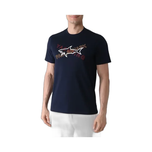 Logo T-Shirt With Round Neck Pattern