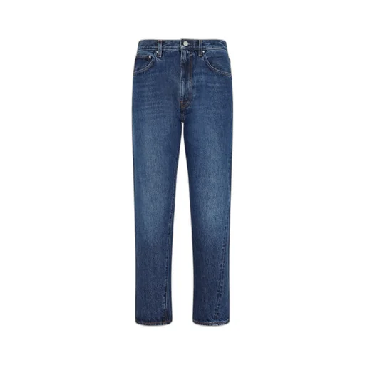 Straight-Leg Cropped Jeans