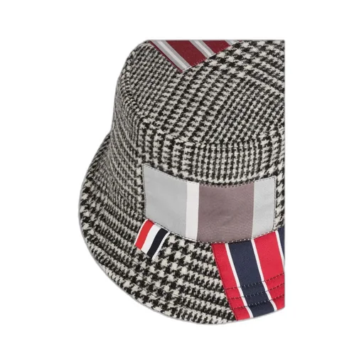 Patchwork-Detail Bucket Hat