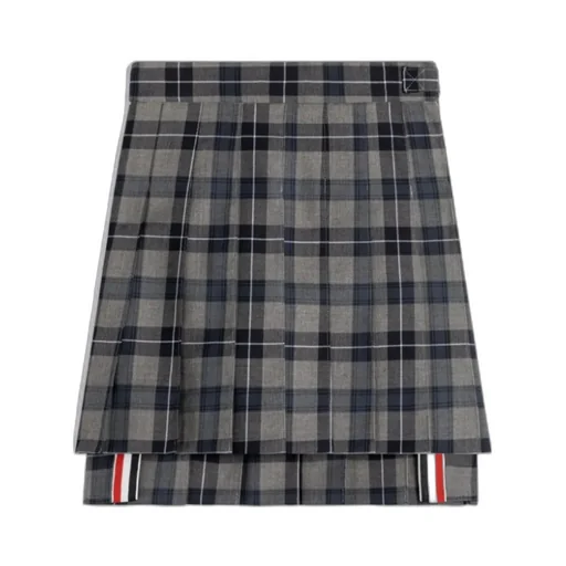 Pleated Tartan Skirt