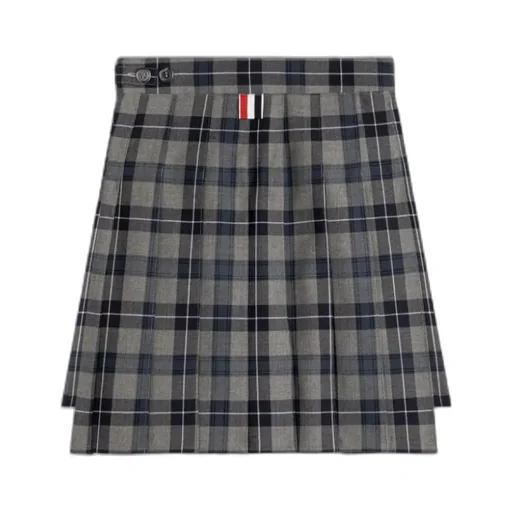 Pleated Tartan Skirt